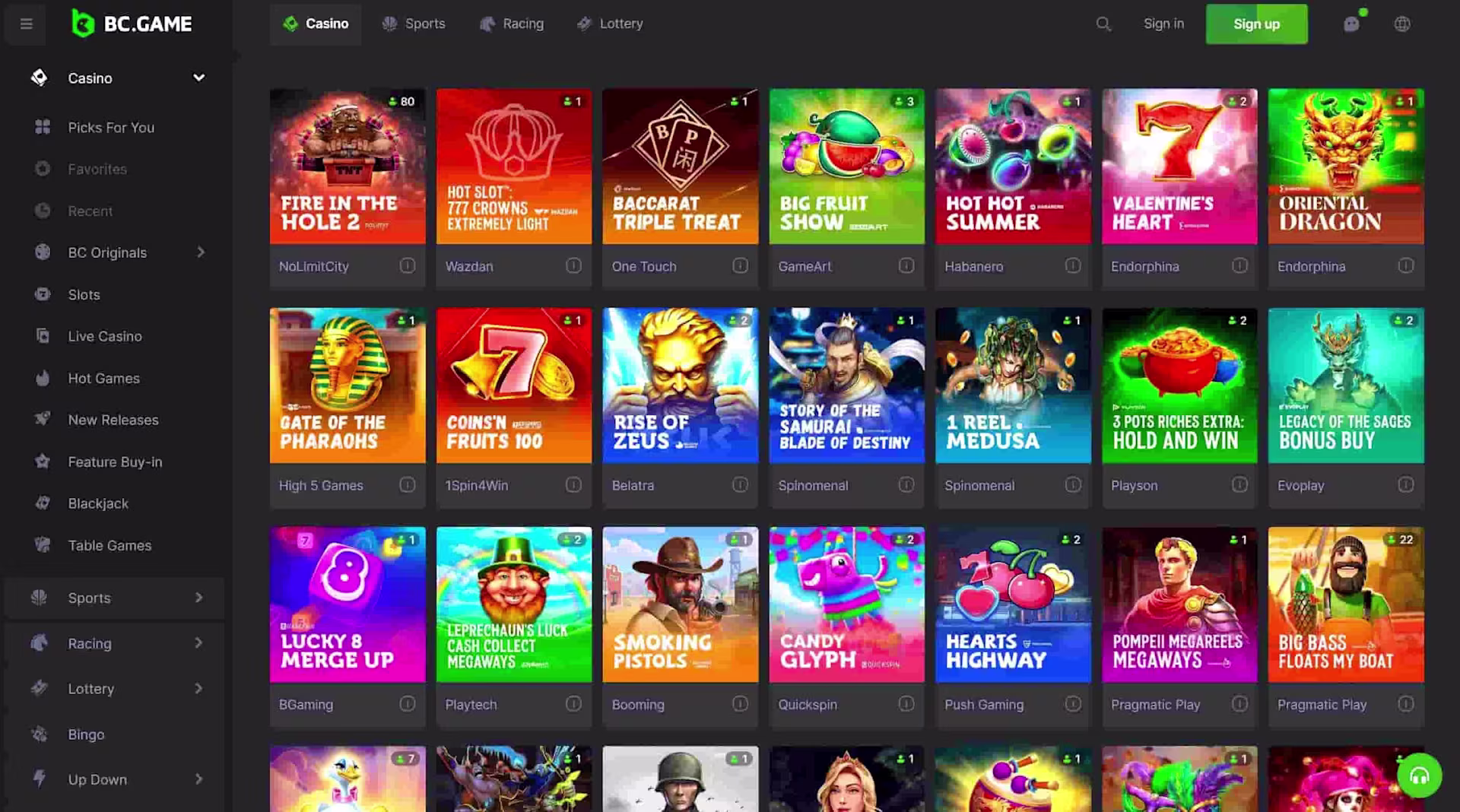 BC Game online slots.jpg