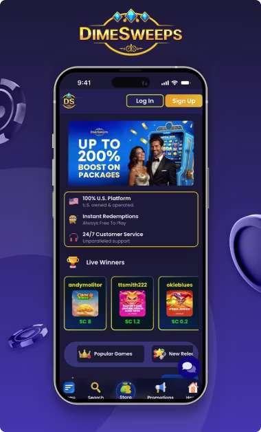 dimesweeps sweepstakes casino