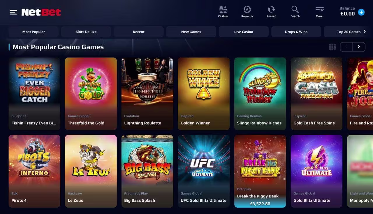 NetBet screenshot 2