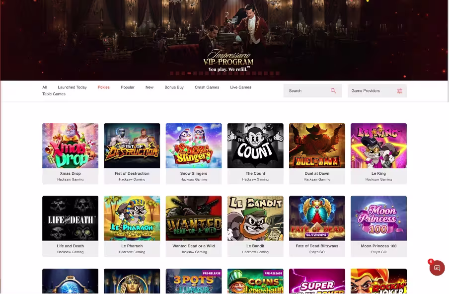 [new-zealand/reviews/impressario-casino] Impressario pokies