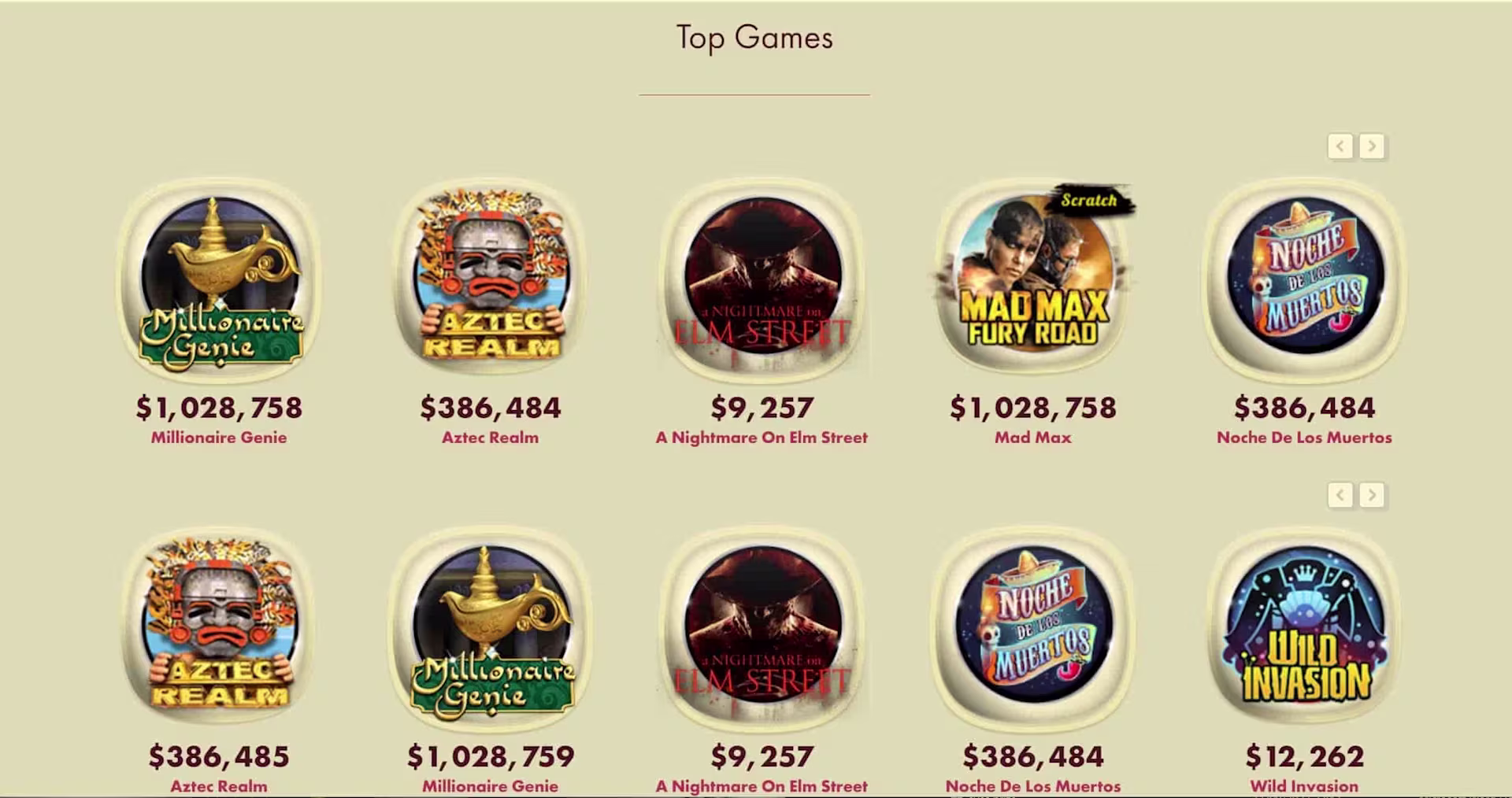 777 Casino games