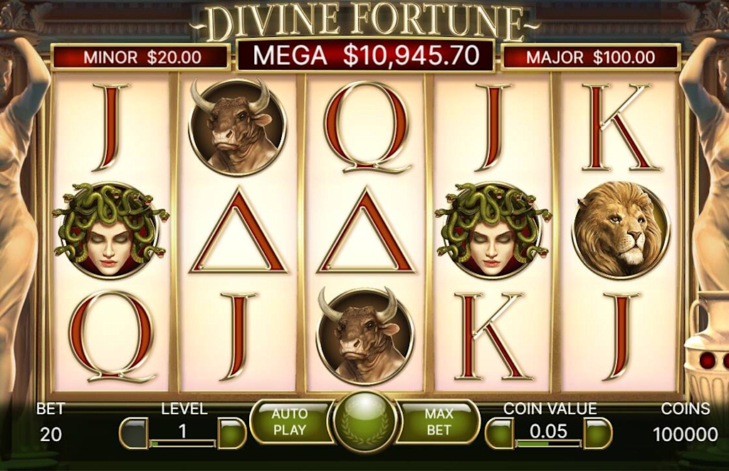 Divine Fortune screenshot 1 container background