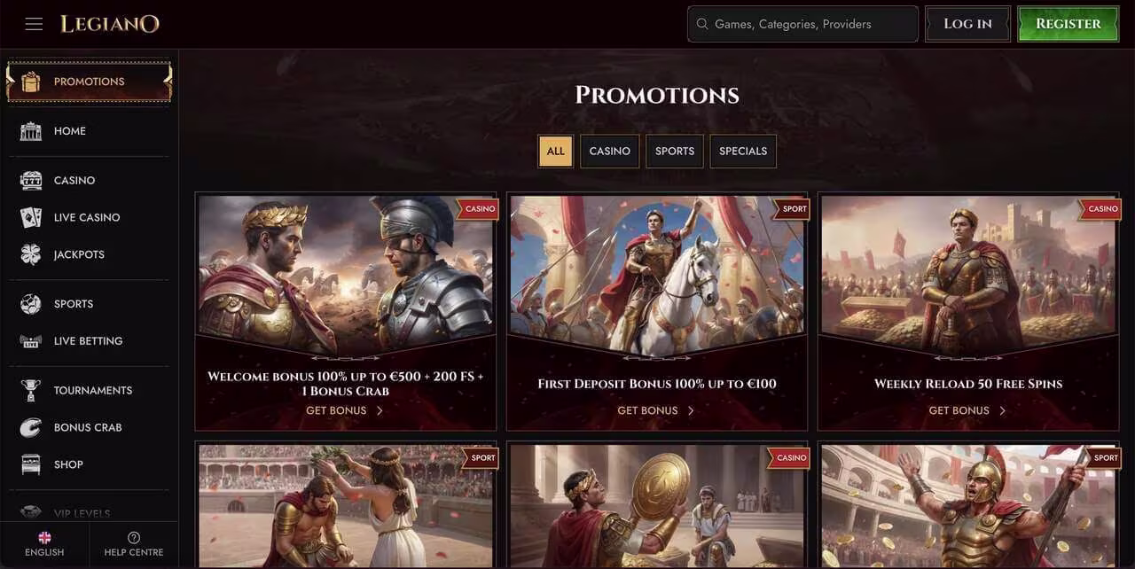 Legiano promotions