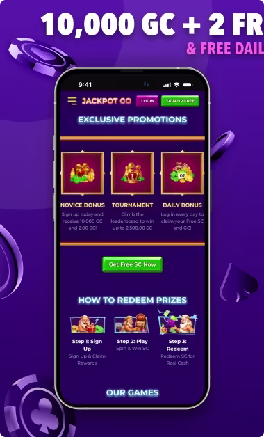jackpotgo sweepstakes casino