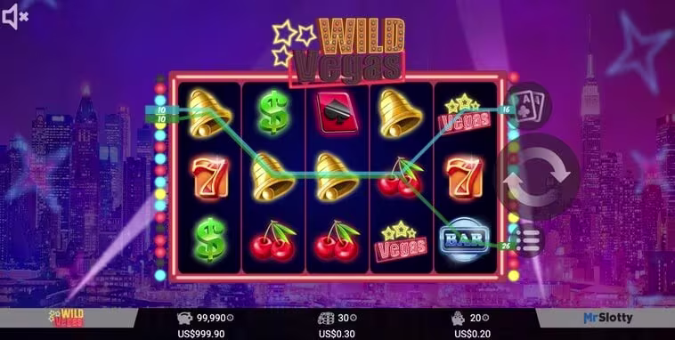 Screenshot of Wild Vegas Game