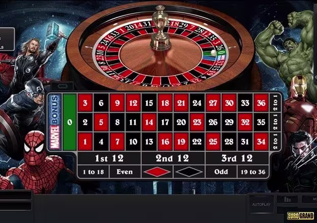 Marvel roulette Screenshot - Eurogrand Casino Thumbnail