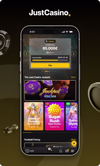 JustCasino credit debit 1