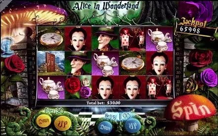 Alice in wonderland at Slotland