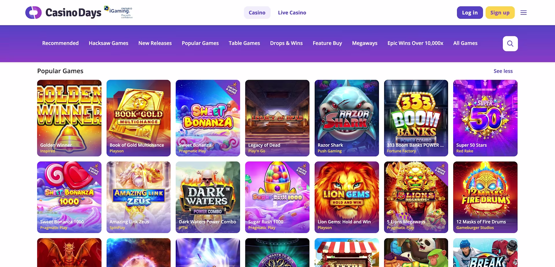 1 - Popular slots