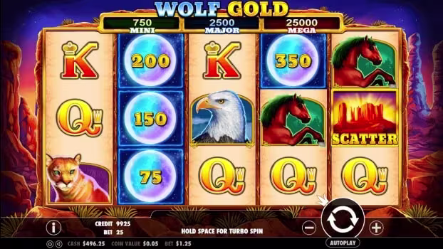 Scatters Casino Wolf Gold